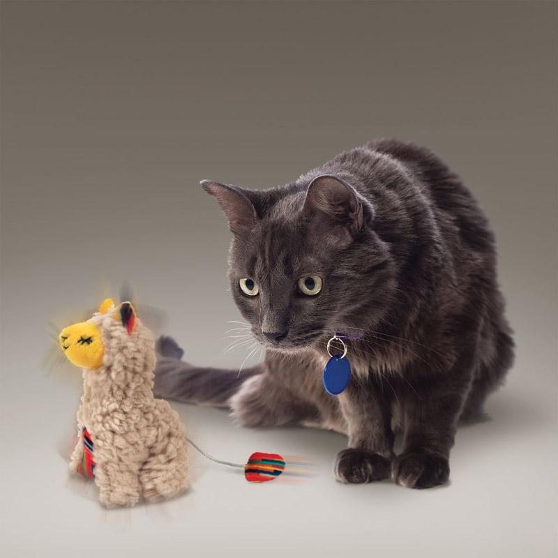 KONG® Softies – Buzzy Llama Interactive Catnip Toy - CreatureLand