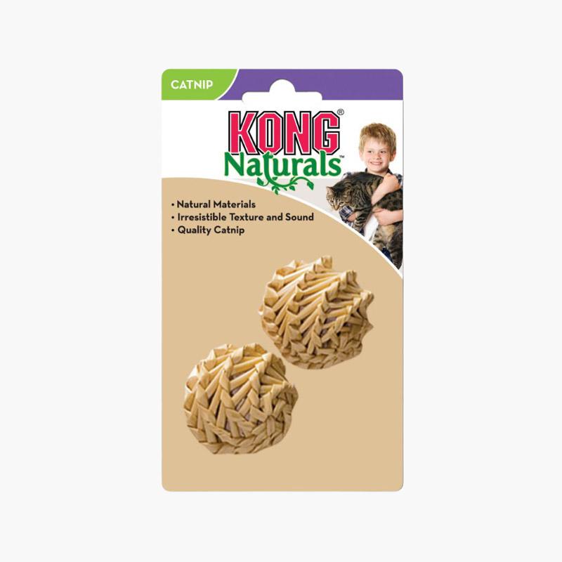 KONG® Straw Catnip Ball - Set of 2 - CreatureLand