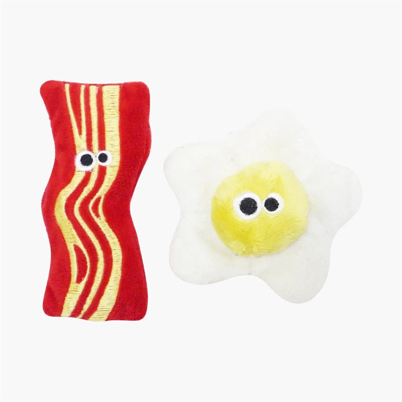 Mad Cat Mad Cat® Bacon and Egg Cat Toy with Catnip & Silvervine - CreatureLand
