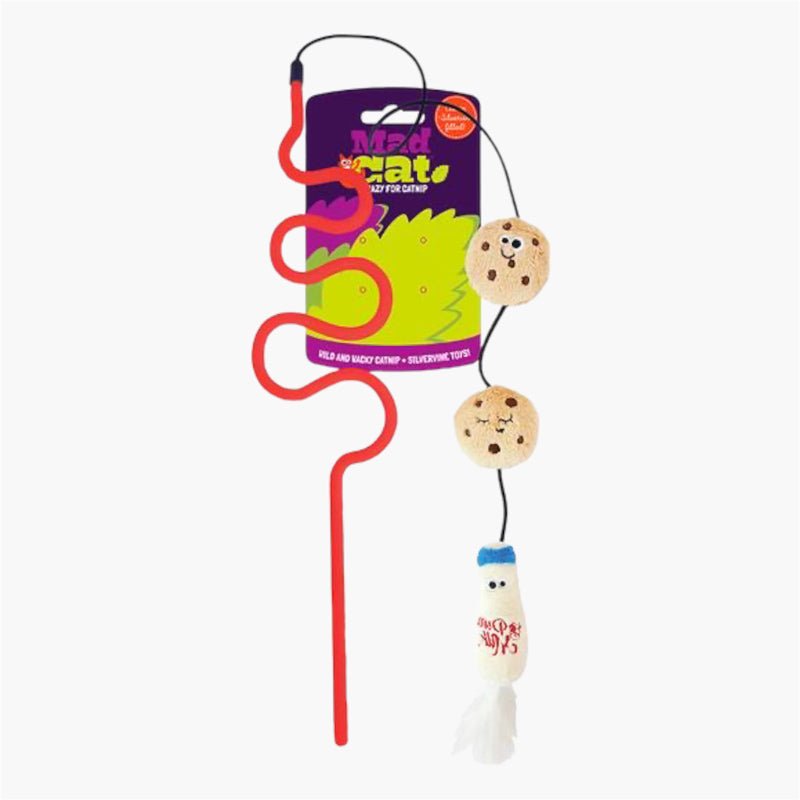 Mad Cat Mad Cat® Cookies and Milk Wand with Catnip & Silvervine - CreatureLand