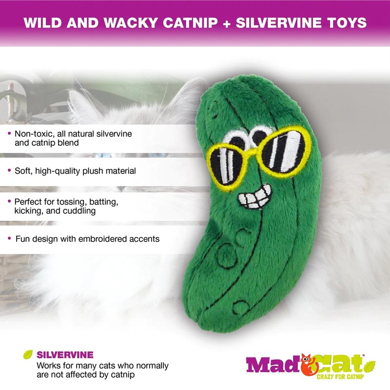 Mad Cat Mad Cat® Cool Cucumber Cat Toy with Catnip & Silvervine - CreatureLand