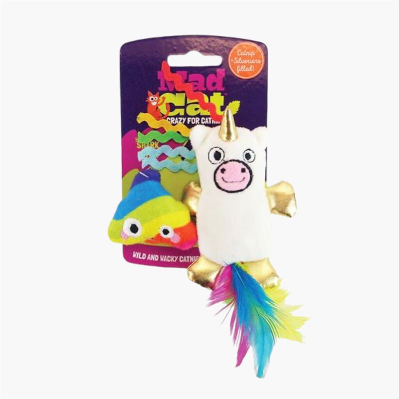 Mad Cat Mad Cat® Mewnicorn Two Pack Cat Toy with Catnip & Silvervine - CreatureLand