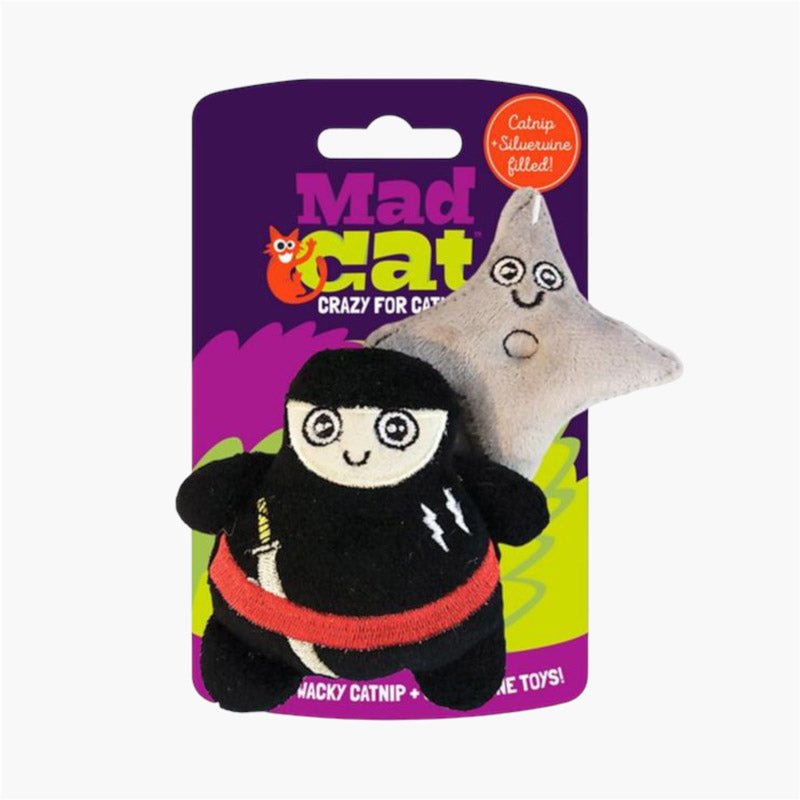 Mad Cat Mad Cat® Ninth Life Ninja Two Pack Cat Toy with Catnip & Silvervine - CreatureLand
