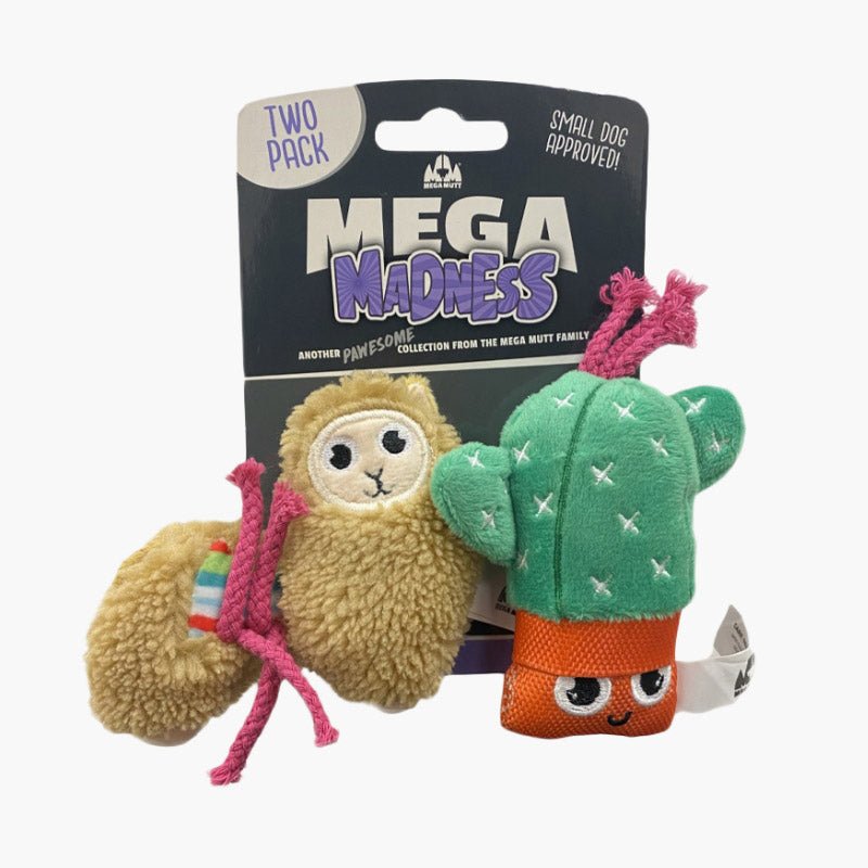 Mega Madness Mega Madness Llama Two Pack Small Dog Toy - CreatureLand