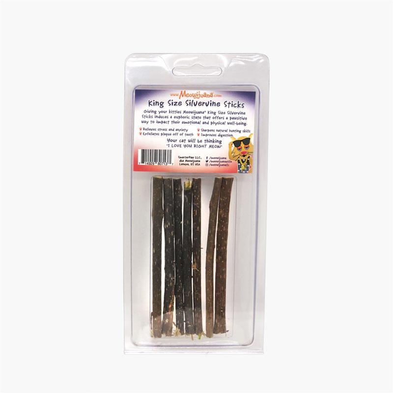 Meowijuana King-Size Silvervine Chewing Sticks (Pack of 6) - CreatureLand