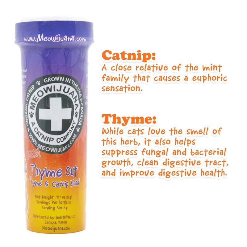 Meowijuana Thyme Out - Thyme and Catnip Blend (26g) - CreatureLand