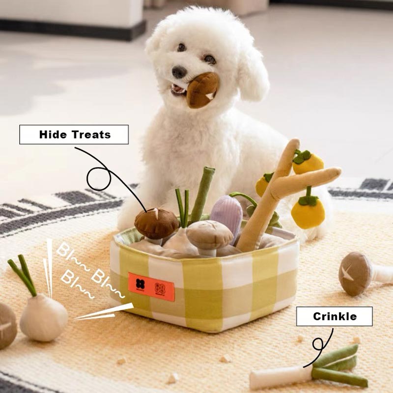 Mewoofun Vegetable Farm Nosework Dog Toy - CreatureLand