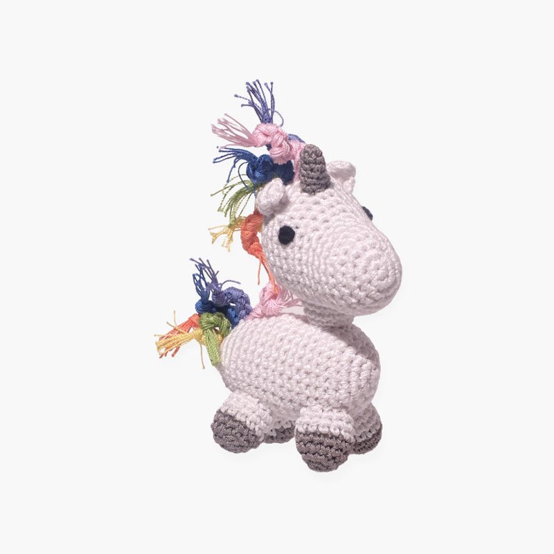 Mirage Pet Mystic the Magic Unicorn Knit Knacks Organic Cotton Dog Toy - CreatureLand