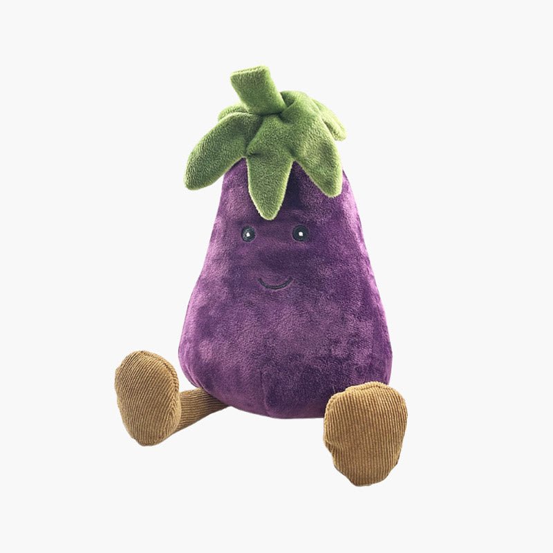 NANDOG™ Super Soft Luxe Plush Squeaker Toy | Eggplant - CreatureLand