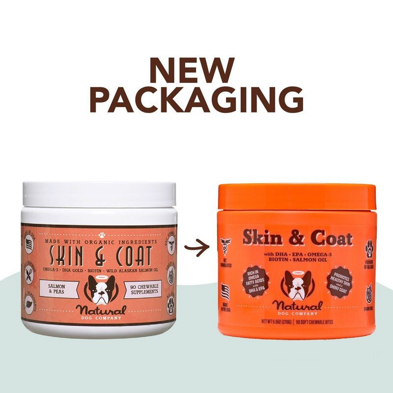Natural Dog Company Skin & Coat Supplement (90 Chews) - CreatureLand