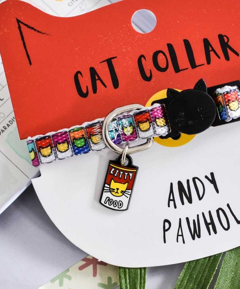 Niaski Andy Pawhol Artist Cat Collar - CreatureLand
