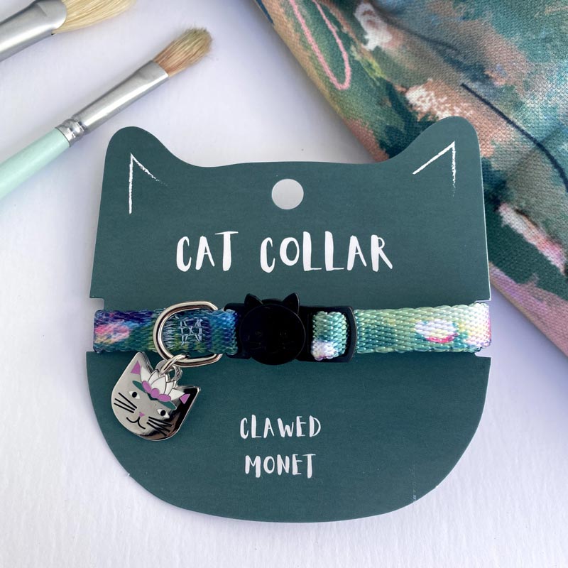 Niaski Clawed Monet Artist Cat Collar - CreatureLand