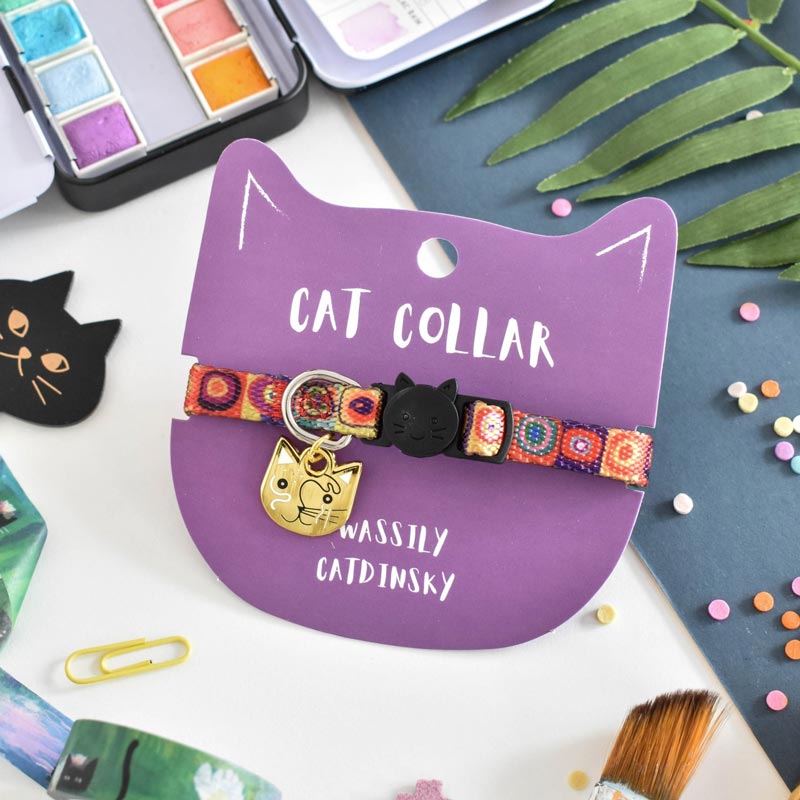 Niaski Wassily Catdinsky Artist Cat Collar - CreatureLand