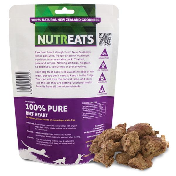 Nutreats Beef Heart Premium Cat Treats - CreatureLand