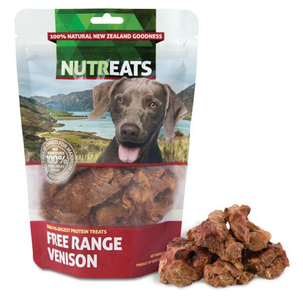 Nutreats Free Range Venison Premium Dog Treats - CreatureLand