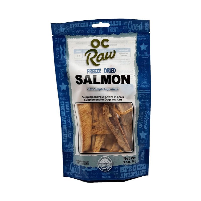 OC Raw Freeze Dried Raw Salmon Pieces (3.2oz) - CreatureLand