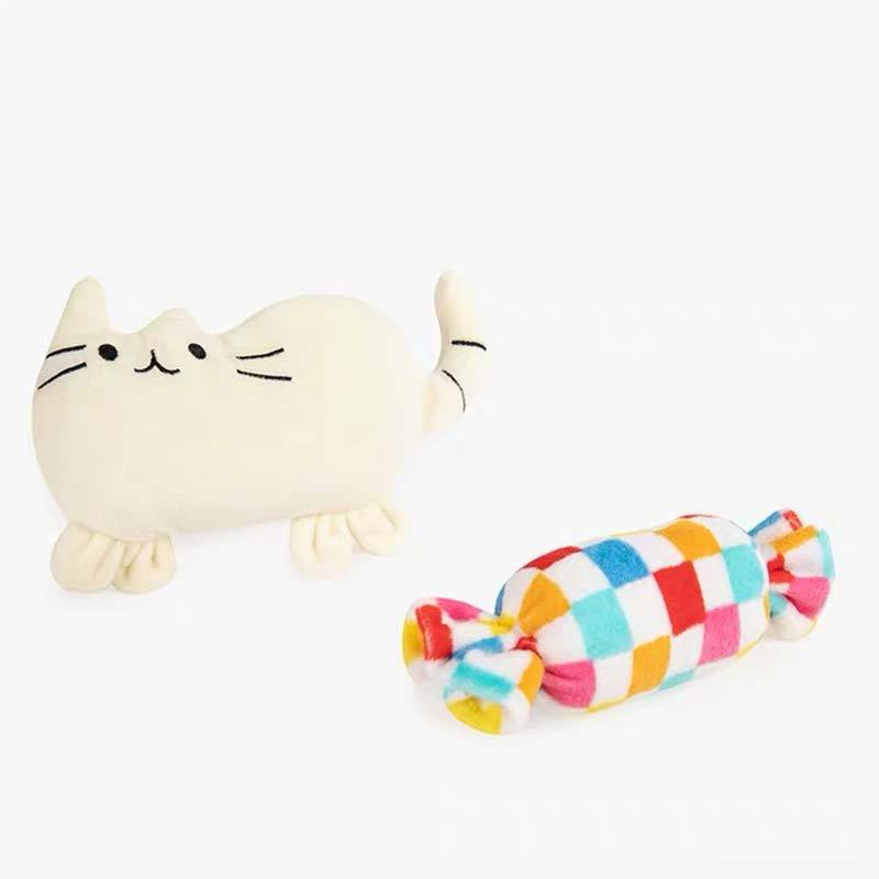 OCE Cat & Candy Dog Toy Set (2 Colours) - CreatureLand