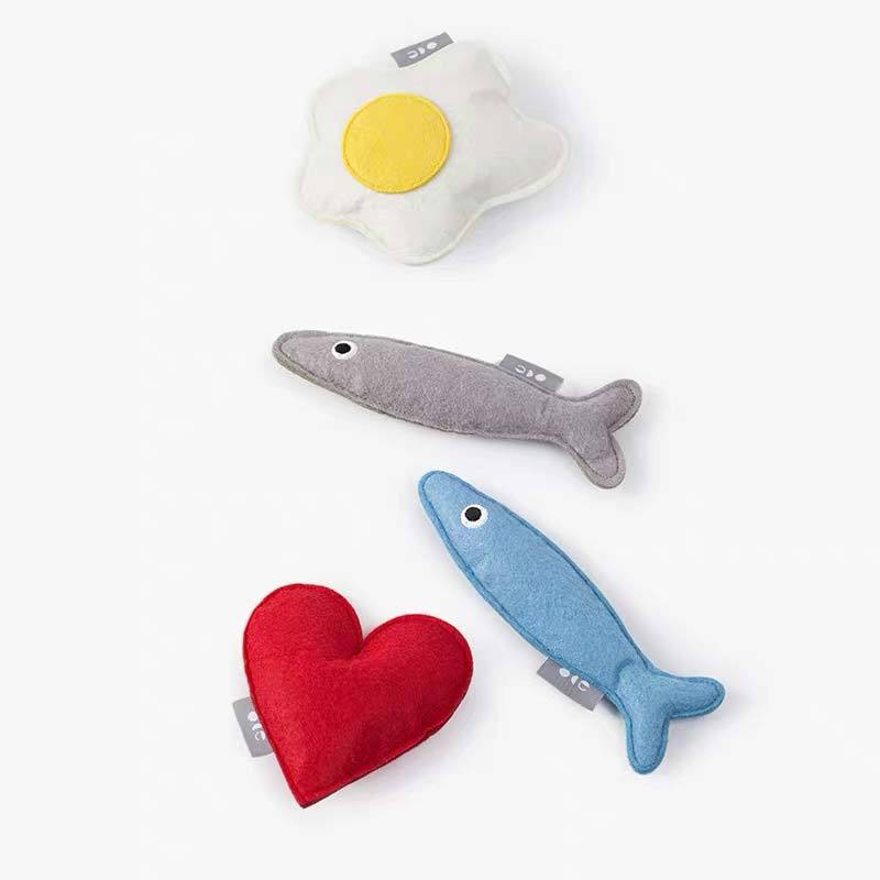 OCE Grey Fish Catnip Toy - CreatureLand