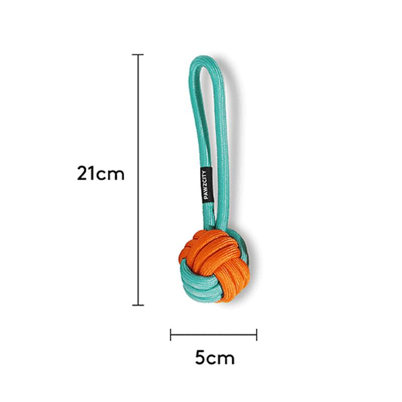 Pawzcity Ice Cream Rope Ball Tug Toy (4 Colours) - CreatureLand