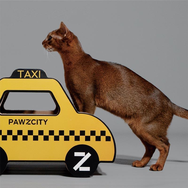 Pawzcity Taxi Cat Scratcher - CreatureLand