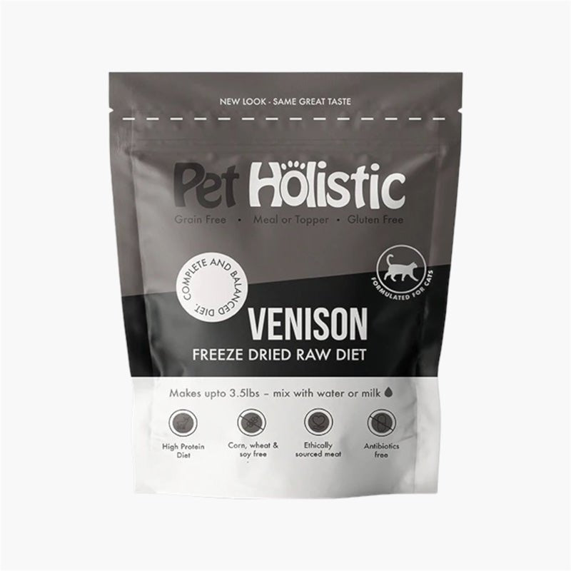 Pet Holistic Freeze Dried Raw Cat Food - Venison (5.7oz) - CreatureLand