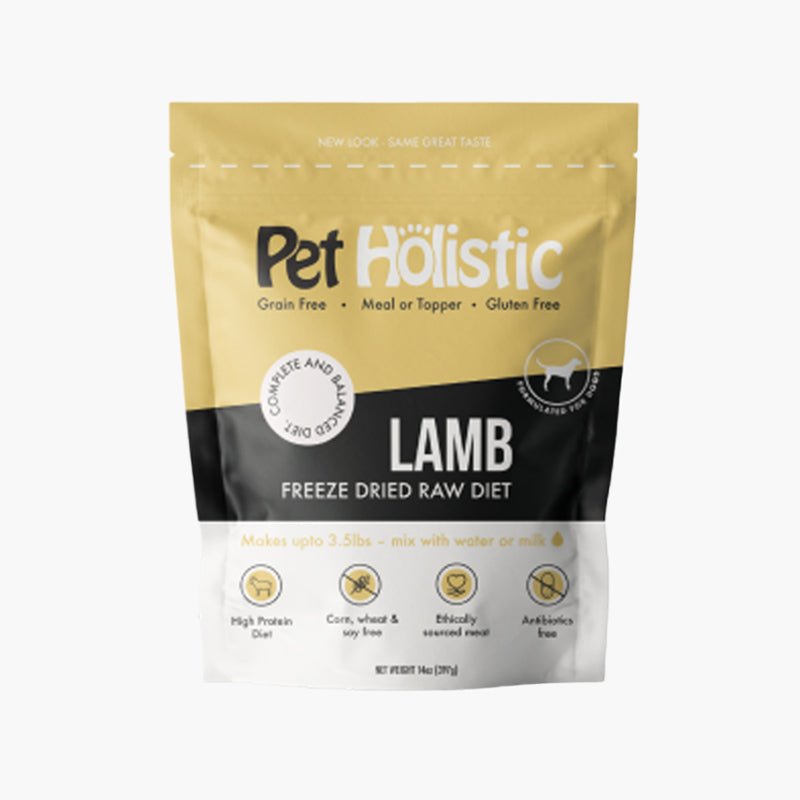 Pet Holistic Freeze Dried Raw Dog Food - Lamb (14oz) - CreatureLand