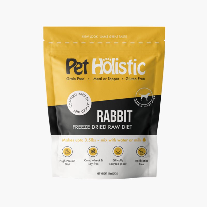 Pet Holistic Freeze Dried Raw Dog Food - Rabbit (14oz) - CreatureLand