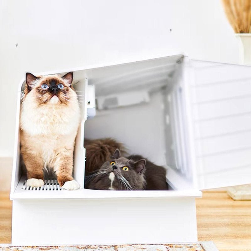 PETKIT White Villa Cat Litter Box - CreatureLand