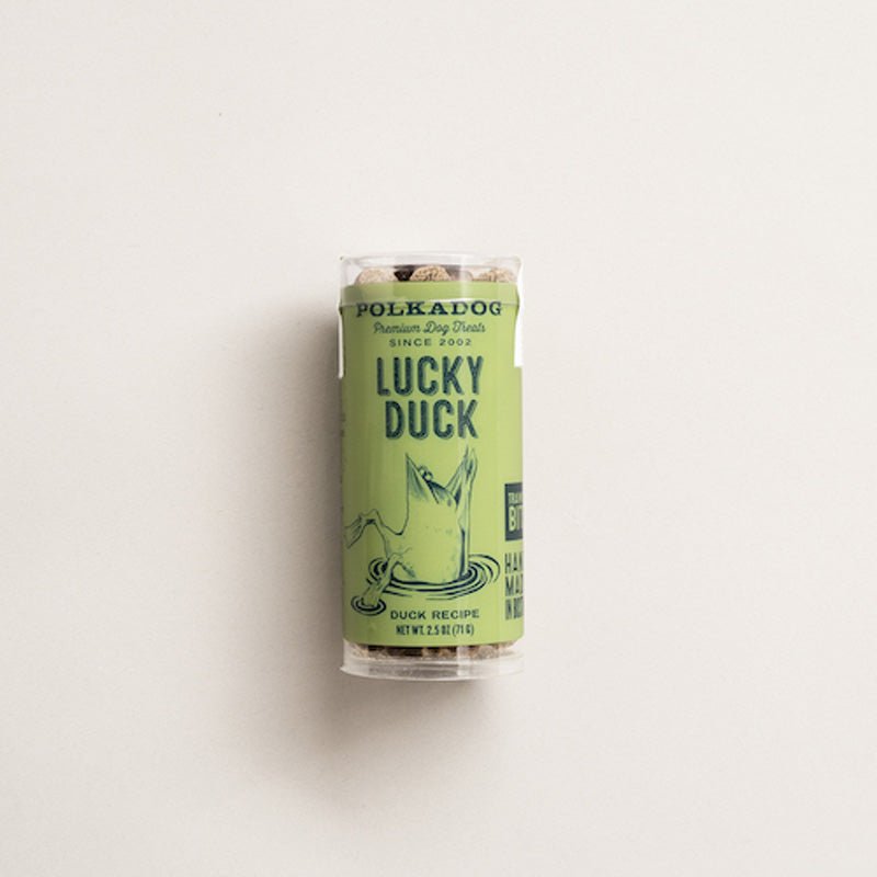 Polkadog Lucky Duck Dog Training Bits Tube (2oz) - CreatureLand