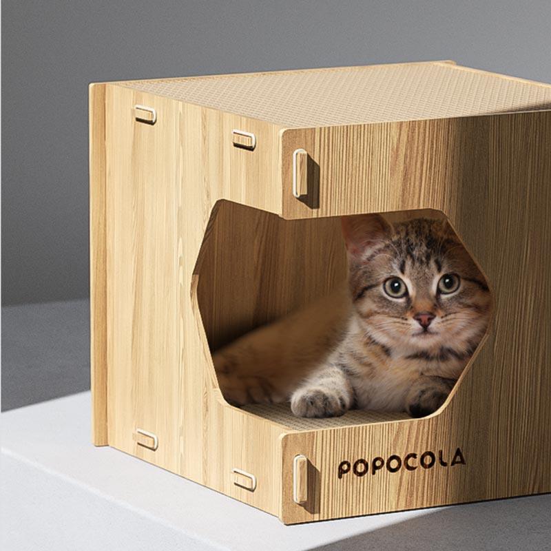Popocola Cube Cat Nest - CreatureLand