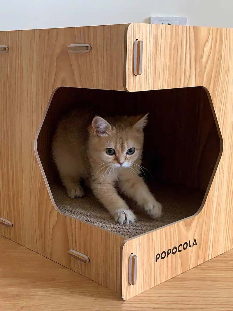 Popocola Cube Cat Nest - CreatureLand