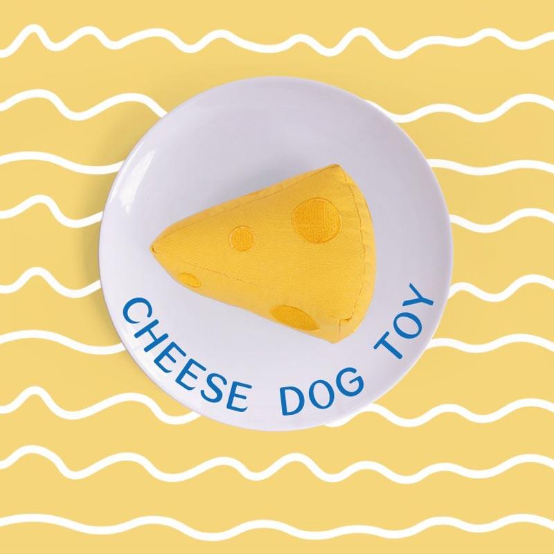 PurLab Squeaky Cheese Dog Toy - CreatureLand