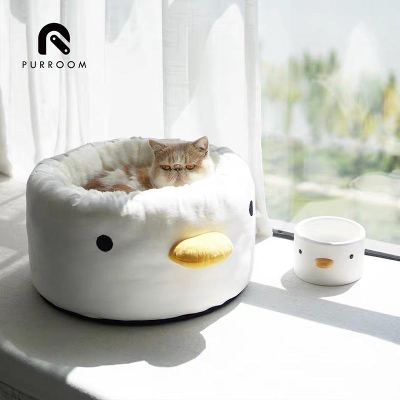Purroom Little Chick Plush Pet Bed - CreatureLand