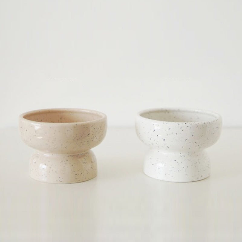 Elevated ceramic cat discount bowls