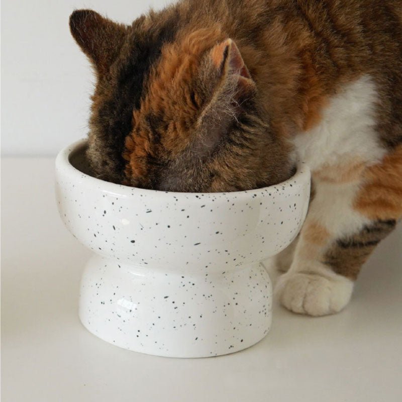 Purroom Speckle Elevated Pet Food Bowl (2 Colours) - CreatureLand
