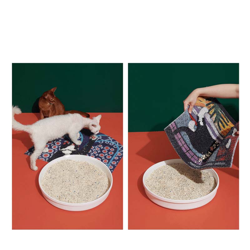 Purrre Purrre x Lin | Cat Litter & Door Mat - Meow #34 - CreatureLand