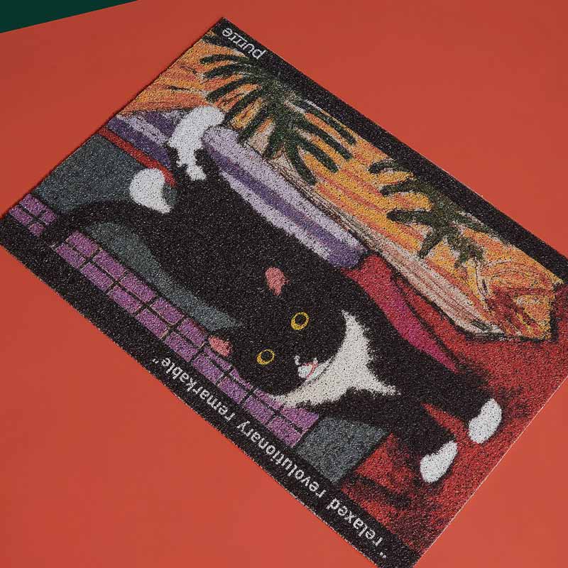 Purrre Purrre x Lin | Cat Litter & Door Mat - Meow #48 - CreatureLand
