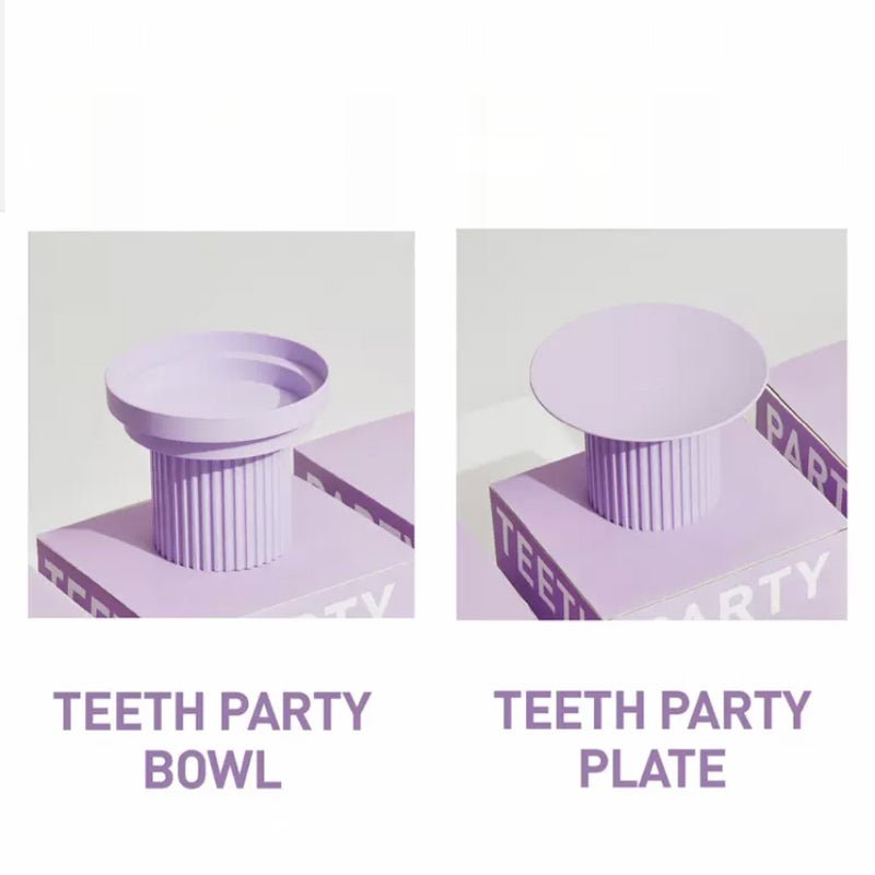 Purrre Teeth Party Elevated Feeders - Ultra Violet - CreatureLand