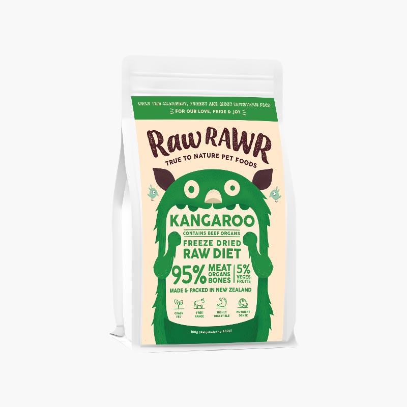 Raw Rawr 10% OFF: Freeze Dried Raw Diet - Kangaroo & Beef (2 Sizes) - CreatureLand