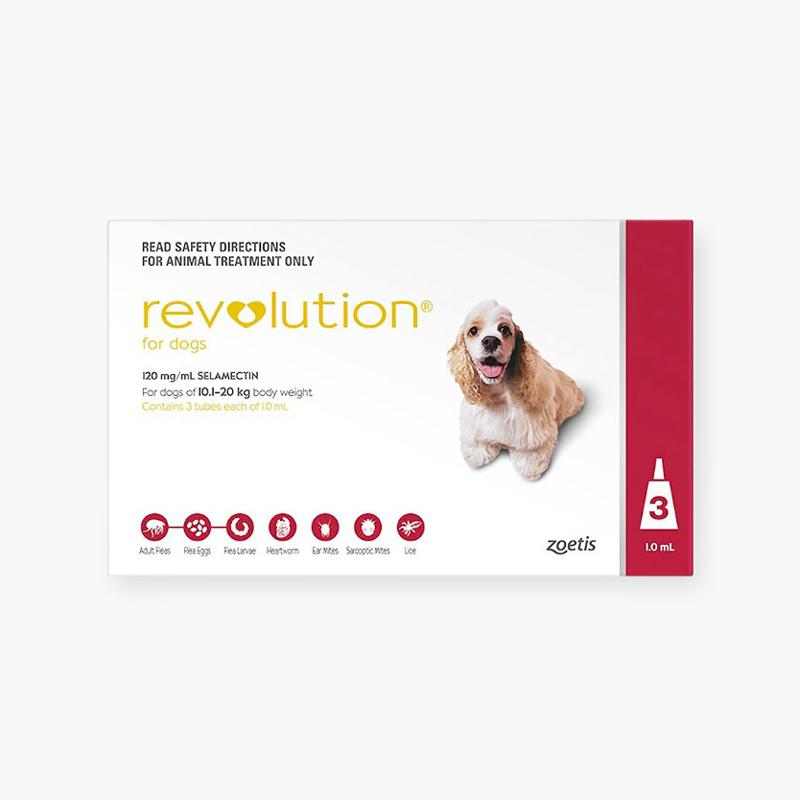 Revolution Heartworm, Flea & Tick Spot-On For Medium Dogs (10.1 - 20kg) - CreatureLand