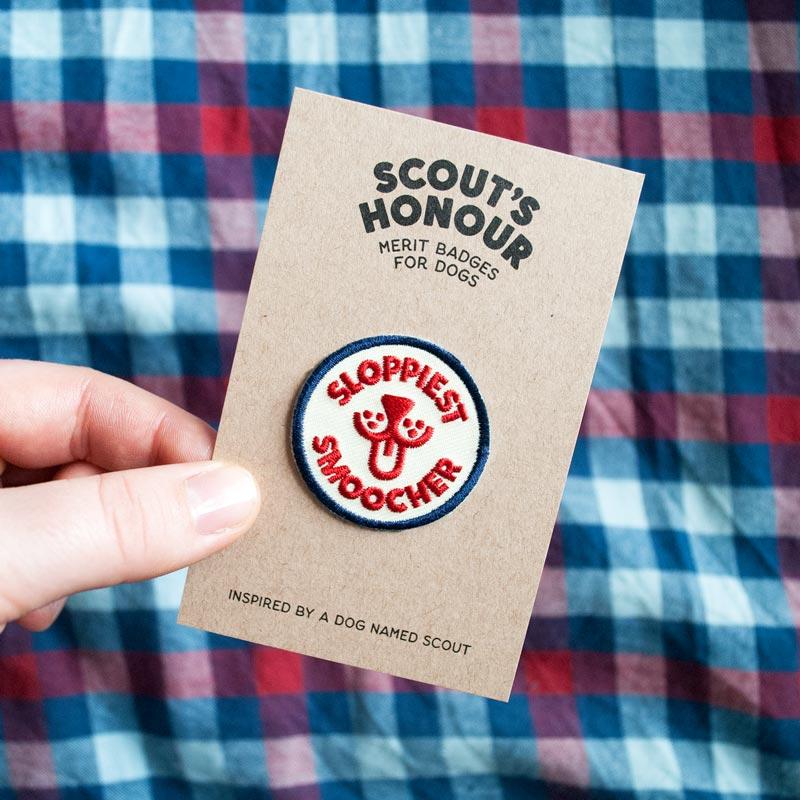 Scout's Honour Sloppiest Smoocher Merit Badge - CreatureLand