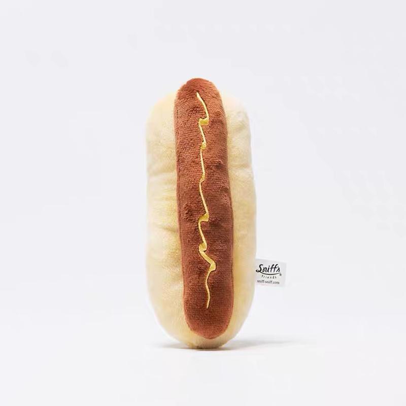 Sniff's Friends Hotdog Bun Dog Toy - CreatureLand