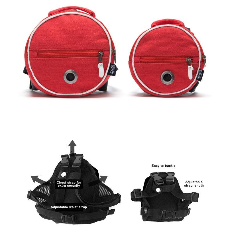 Sniff's Friends Tambourine Harness Backpack - Red - CreatureLand