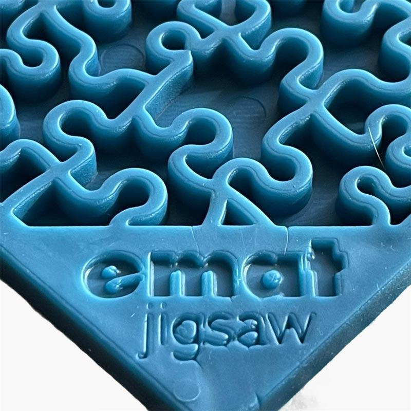Sodapup Enrichment Licking Mat - Jigsaw (Blue) - CreatureLand