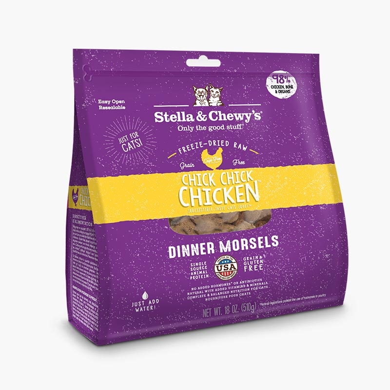 Stella & Chewy's Freeze Dried Dinner Morsels - Chick Chick Chicken (2 Sizes) - CreatureLand