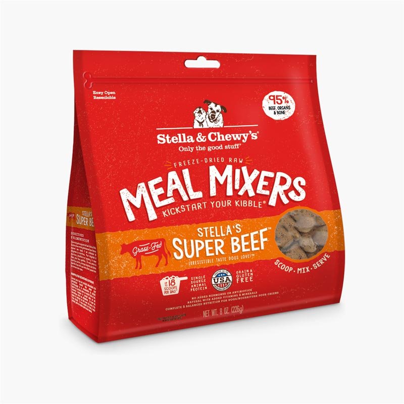 Stella & Chewy's Freeze-Dried Meal Mixers | Super Beef (2 Sizes) - CreatureLand