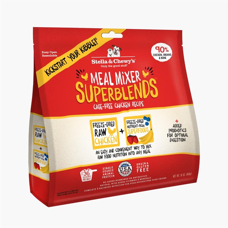 Stella & Chewy's Freeze-Dried Meal Mixers SuperBlends | Chicken (16oz) - CreatureLand
