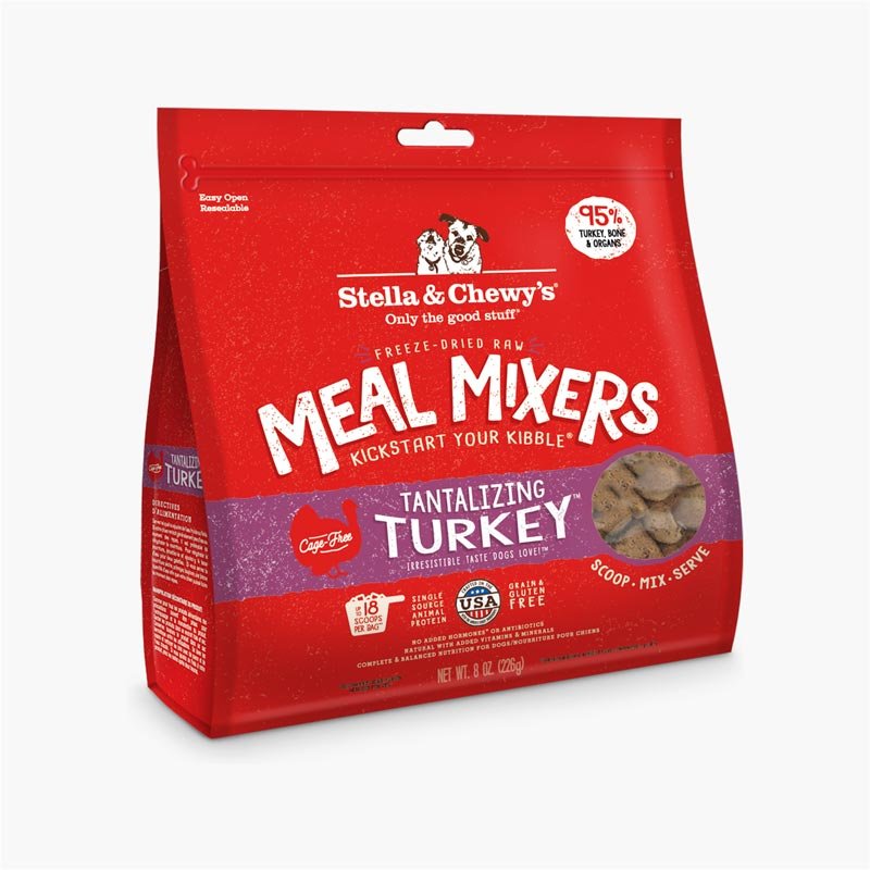 Stella & Chewy's Freeze-Dried Meal Mixers | Tantalizing Turkey (2 Sizes) - CreatureLand
