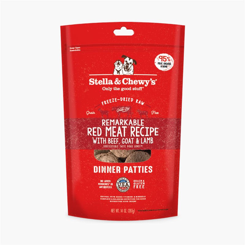 Stella & Chewy's Freeze-Dried Raw Dinner Patties | Remarkable Red Meat (14oz) - CreatureLand