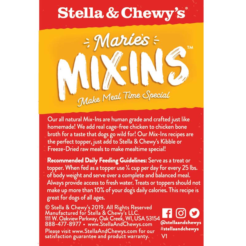 Stella & Chewy's Marie’s Mix-Ins | Chicken & Pumpkin Meal Enhancer (5.5oz) - CreatureLand